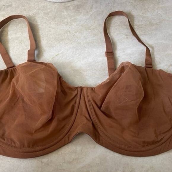 Skims bronze underwire sheer bra 42DD New with tags - Picture 10 of 10